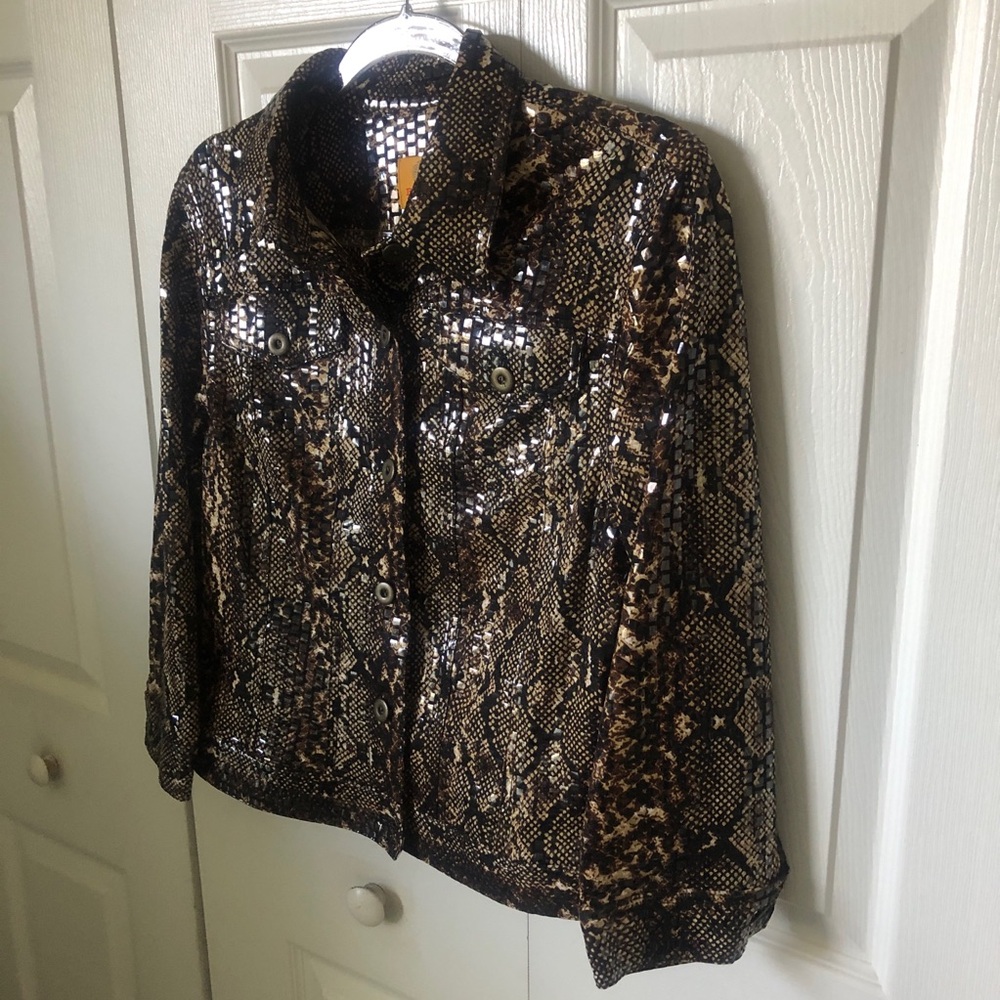 Ruby Rd. Brown And Black Patterned Garment - image 4